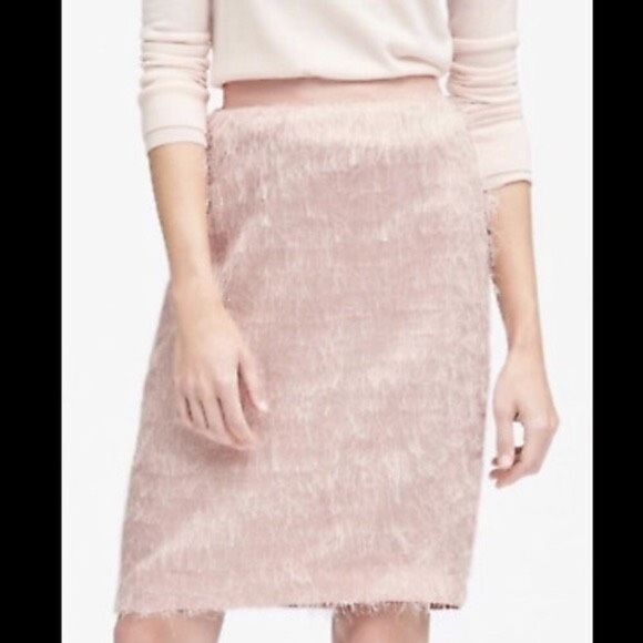 Banana Republic Eyelash Fringe Pencil Skirt - Picture 1 of 4